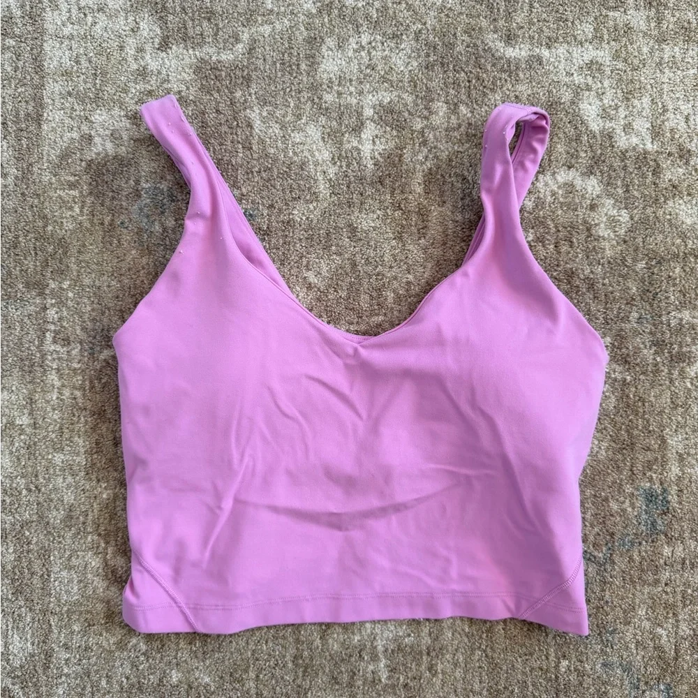 Lululemon Lilac Pink Define Jacket & Matching Align Tank set size 8 - Picture 3 of 5